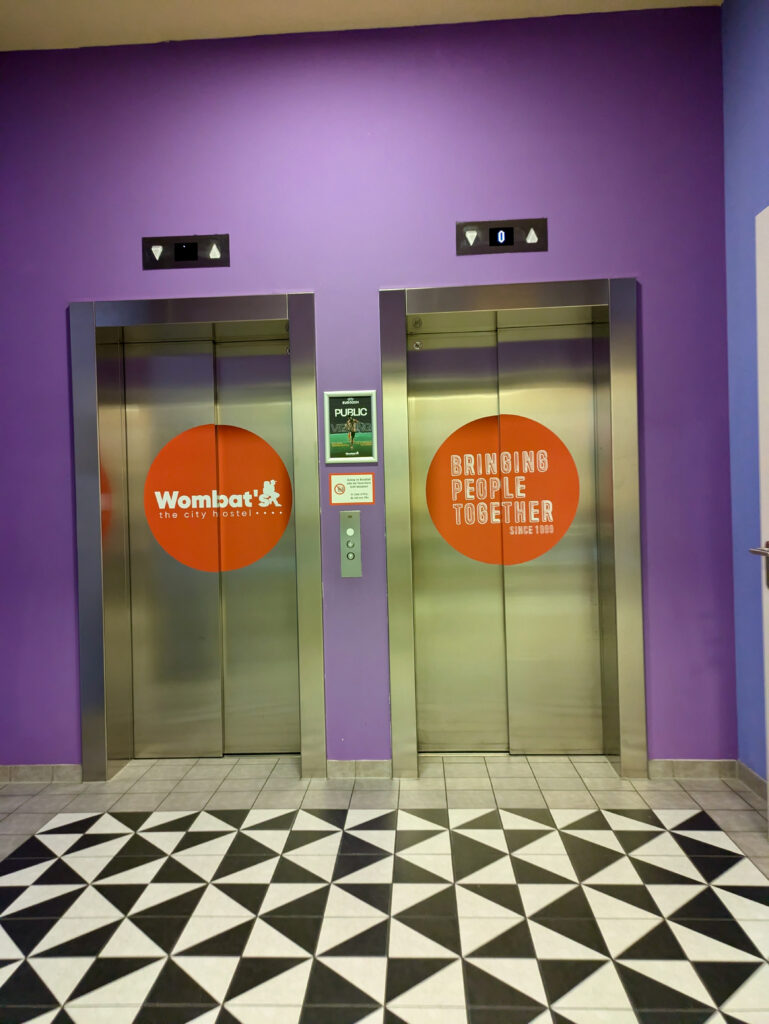 Bank of two lifts