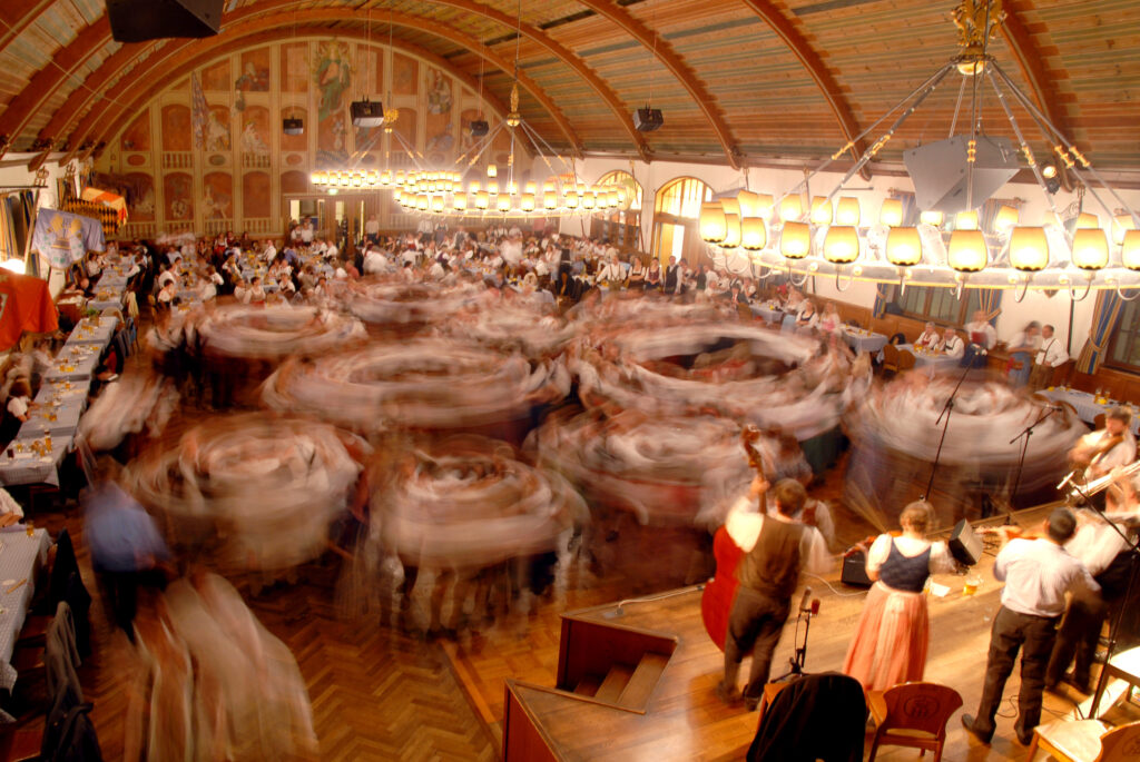 Dancers in the main hall