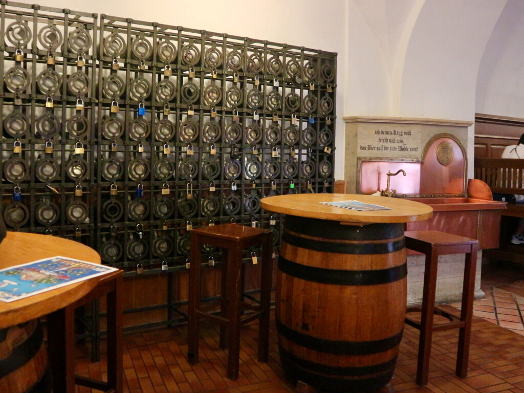 Locking system at Hofbräuhaus