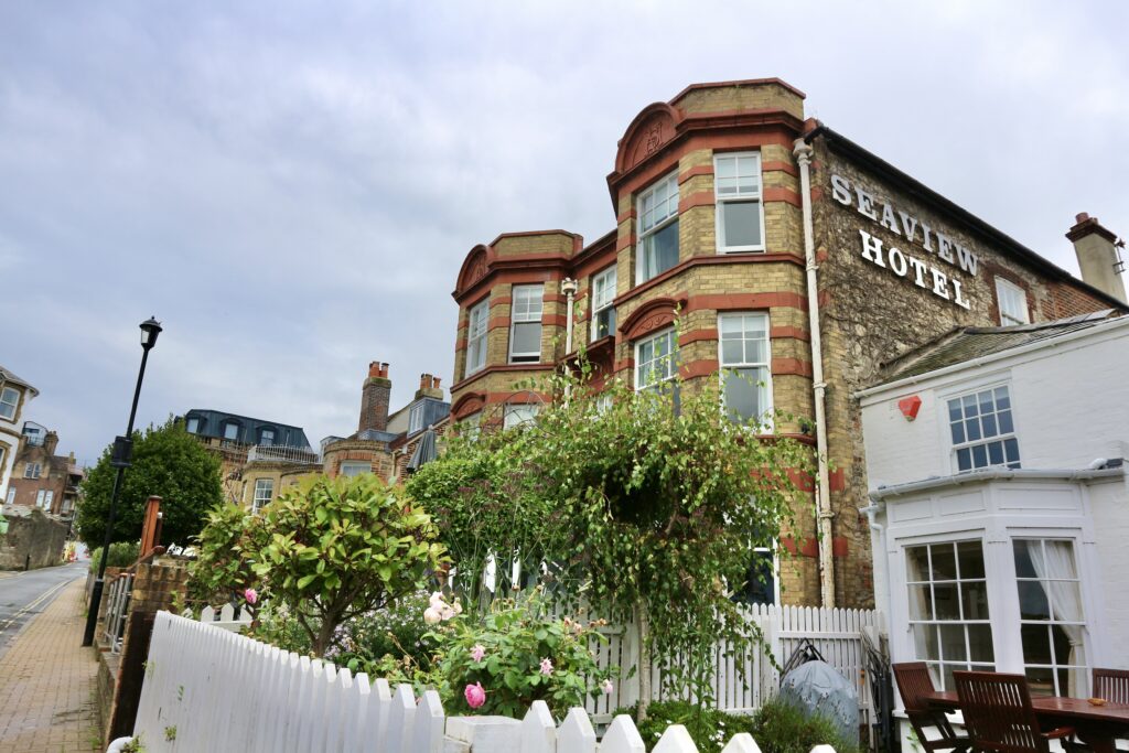 Side profile of the Seaview Hotel Isle of Wight